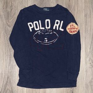 Polo by Ralph Lauren Kids Navy Long Sleeve Tee